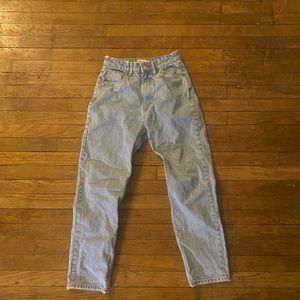 Zara straight leg light blue jeans